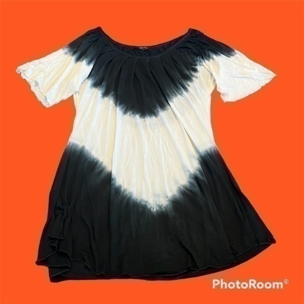 Yak & Yeti flowy bohemian tie dye long shirt/ shirt dress